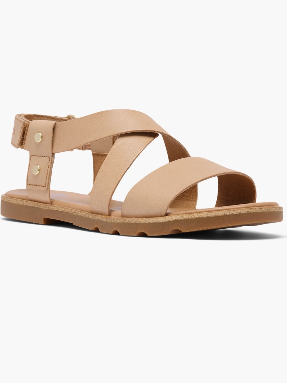 Sorel Ella III Crisscross Sandals Beige